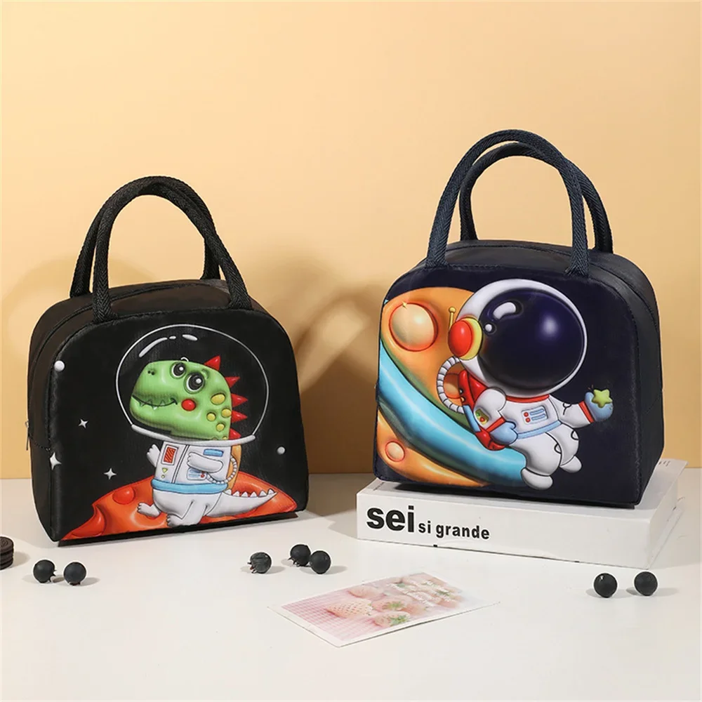 Cartoon Children'S Food Lunch Bag Students Outdoor Picnic Fresh-Keeping Insulated Thermal Bag Portable Women Thickened Handheld