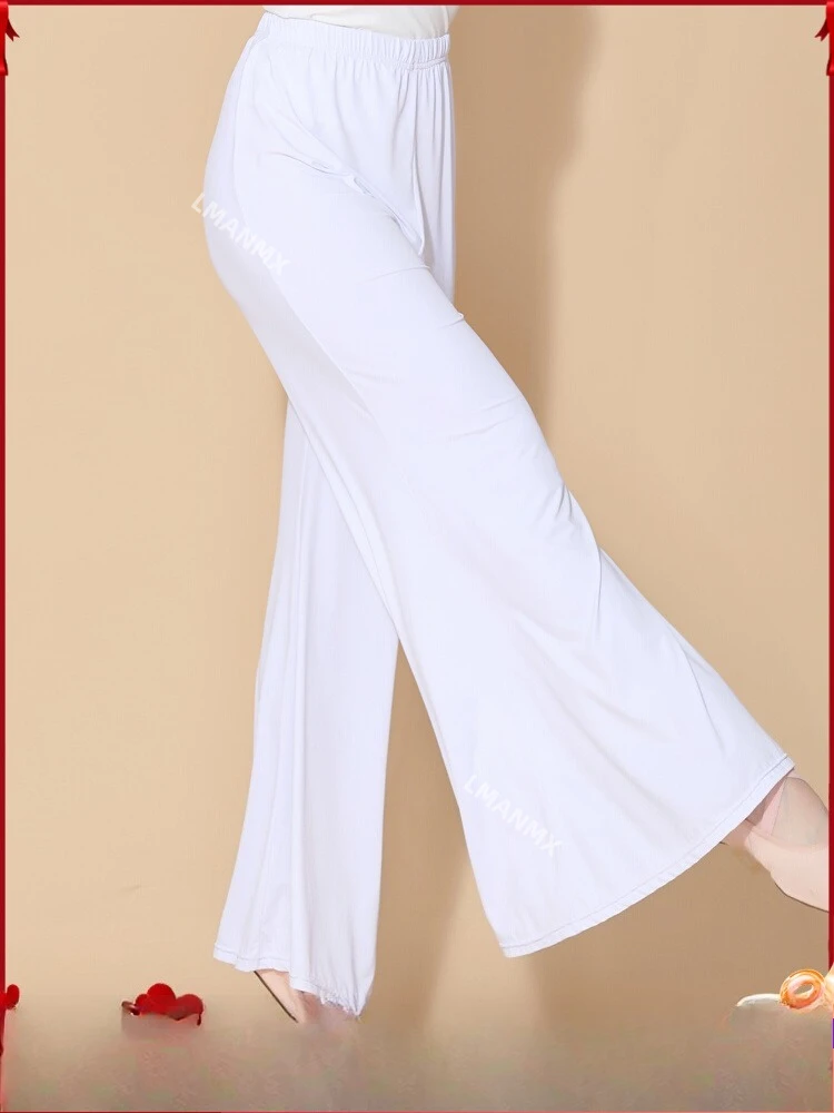 

Летний классический танец белые танцевальные брюки танцевальный костюм