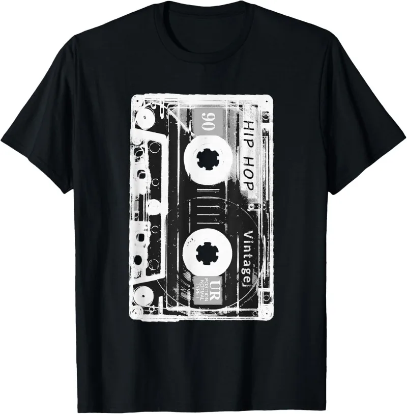 Vintage Cassette T-Shirt Tape Hip Hop Music Retro 80s Shirt 90s Retro T-Shirt Cassette Graphic T Shirts Funny Unisex T-shirt