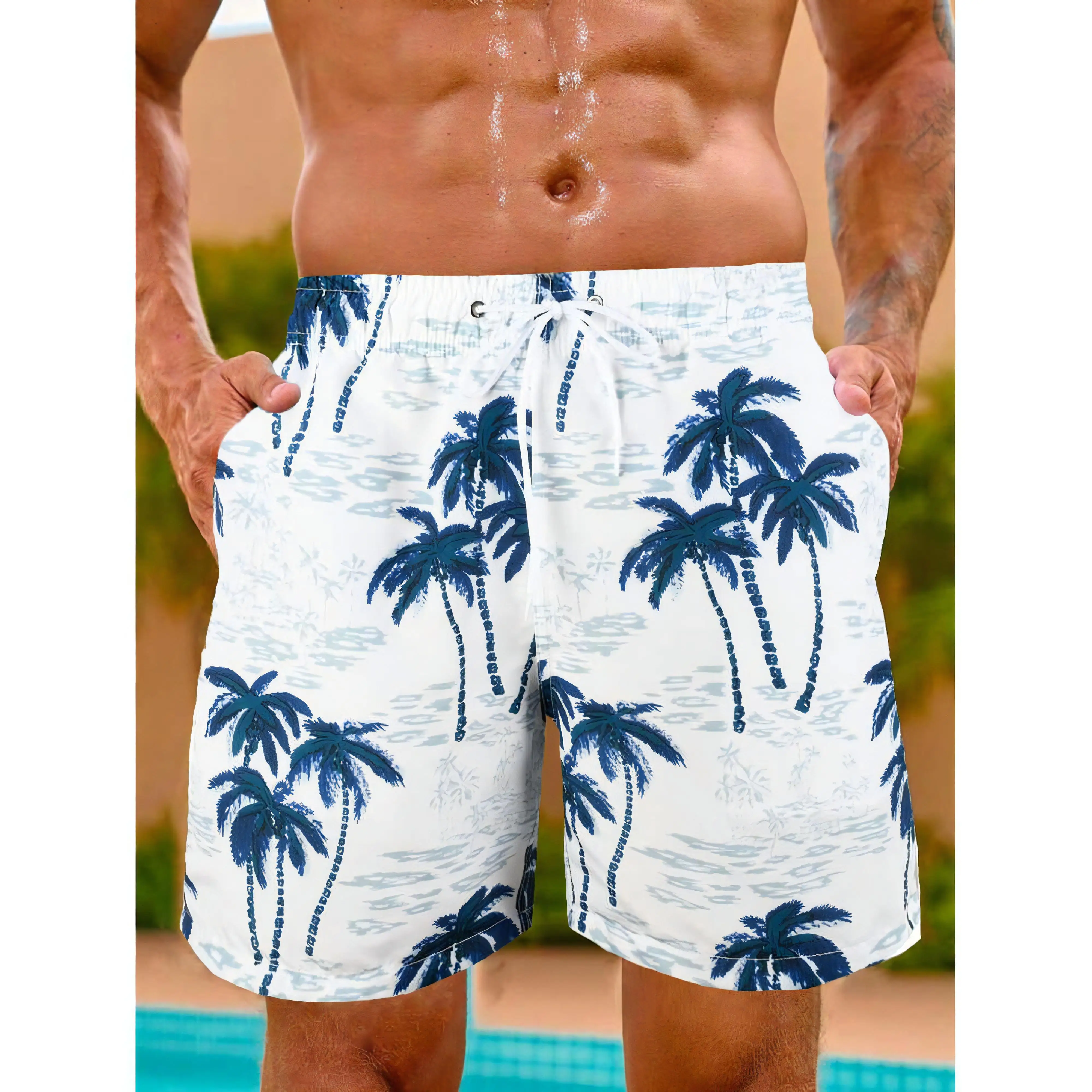 

Men's Shorts Summer Cactus Pattern Grapic 3D Prited Trunks Beach Quick-drying Shorts Male Sweatpants New Pants Man Clothing