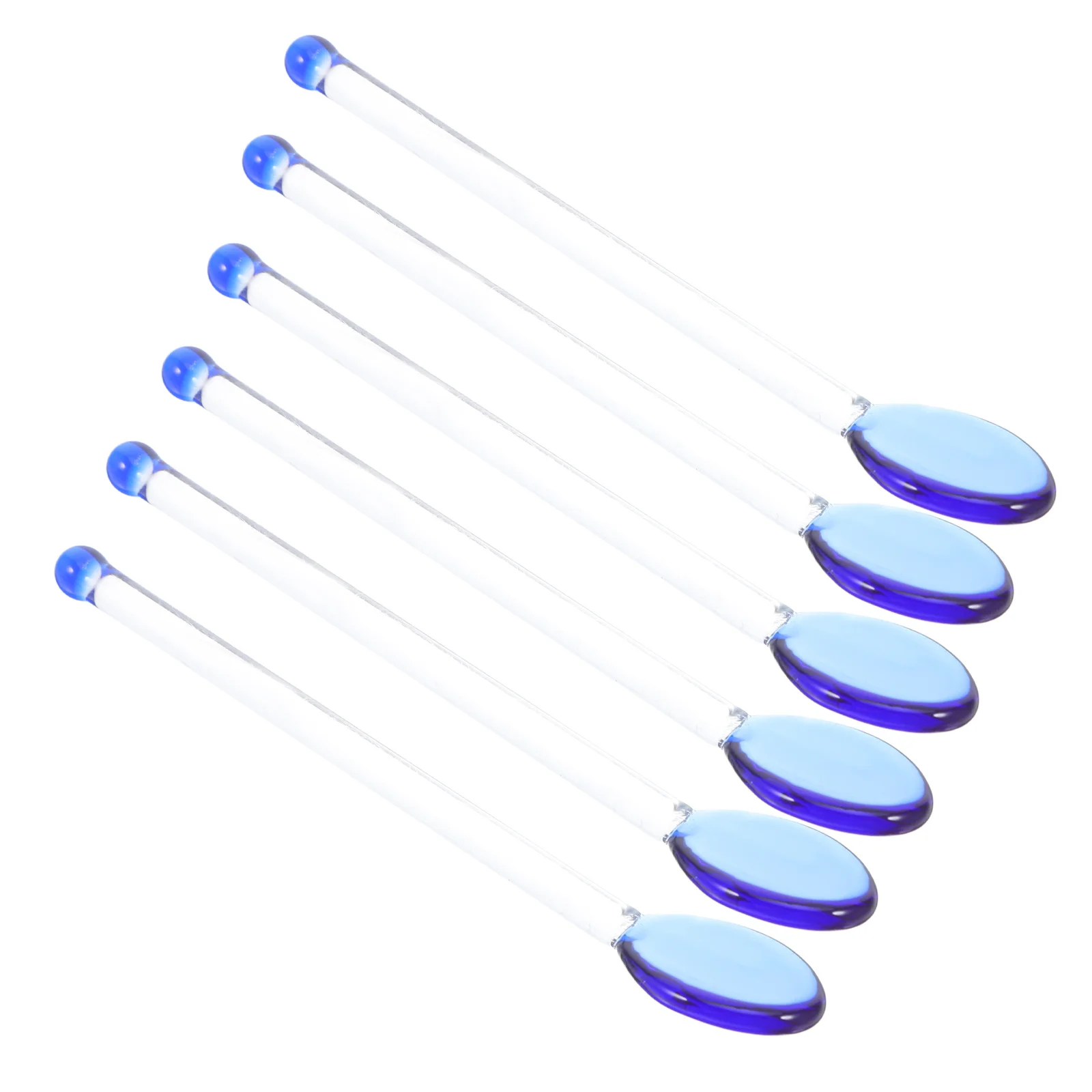 

6Pcs Glass Coffee Spoons Mini Resistant Stirring Rods for Espresso Tea Coffee Milk Mixing Ice Cream Dessert