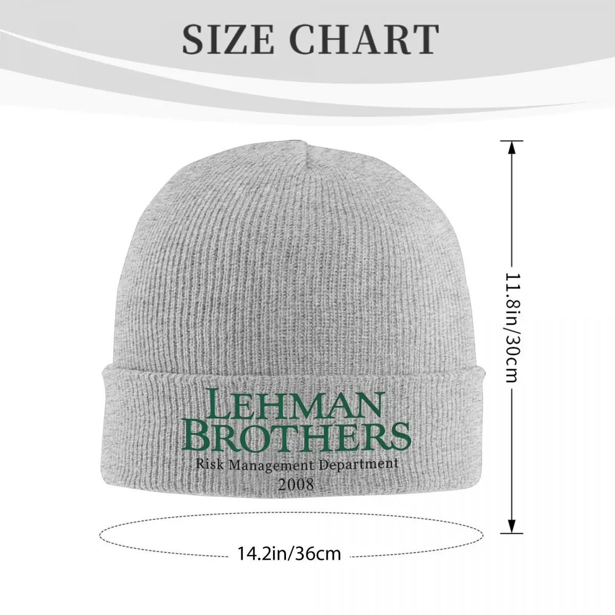 Lehmans Brothers Beanie Hats Risk Management 2008  Bonnet Hats Men Women Vintage Kpop Knit Hat Spring Graphic Elastic Caps