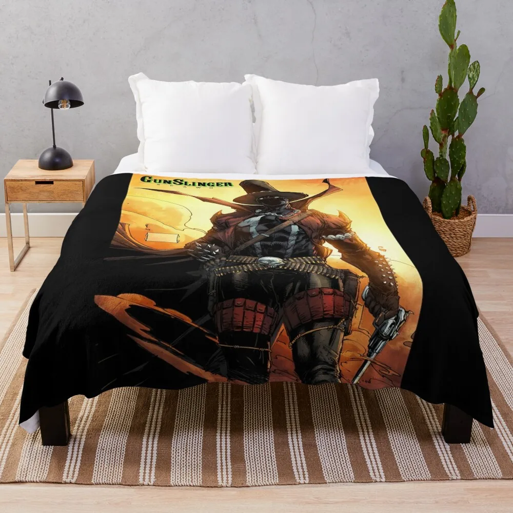 

Spawn GunSlinger 1 Throw Blanket Sofas Soft Plaid Luxury Designer Blankets