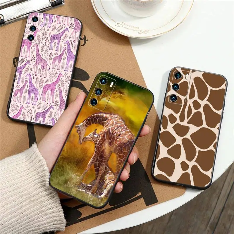 Giraffe Animal Phone Case For Honor 70 60 50 30 Pro 10 20 Lite 7C 8X 8S 9X 10I 20I Soft Silicone Cover