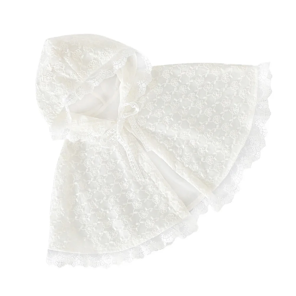 Accessorio per costume di protezione in pizzo per ragazze bianche da 80 cm 0-2 anni, morbido e durevole, per spettacoli teatrali