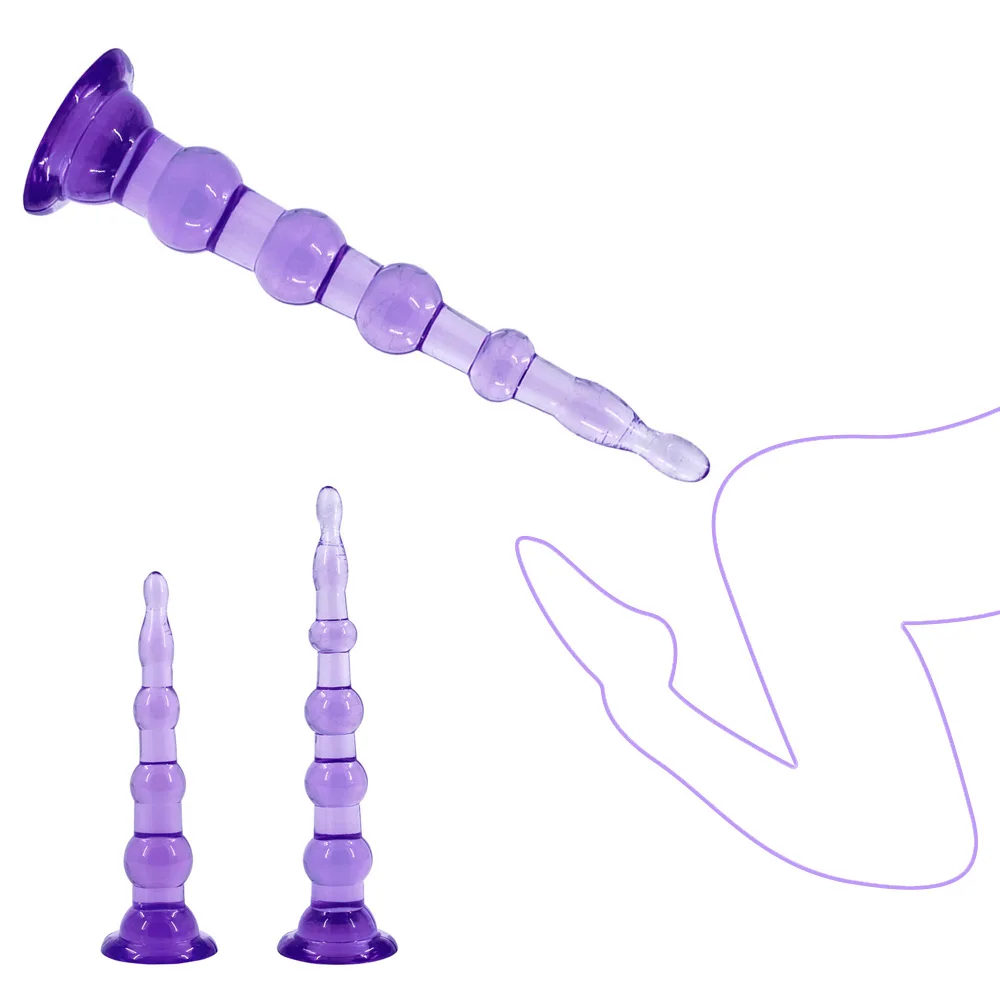 Juguetes sexuales para hombres adultos, masajeador de próstata, tapón Anal, tapones anales de gelatina, masturbador masculino sin vibrador, Consolador