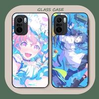 Game P-Project S-Sekai Phone Case Glass For Xiaomi 15 14 11 10 12 13TPro Pro Lite Ulltra POCO X3 X5 X6 F5 F6 M6 Cover