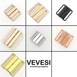 5Sets Back Closure Nickel-free Bra Metal Hook Clasp Fasteners Swimwear Clickers Bikini Clip Sew Supplies Making Replacement Part