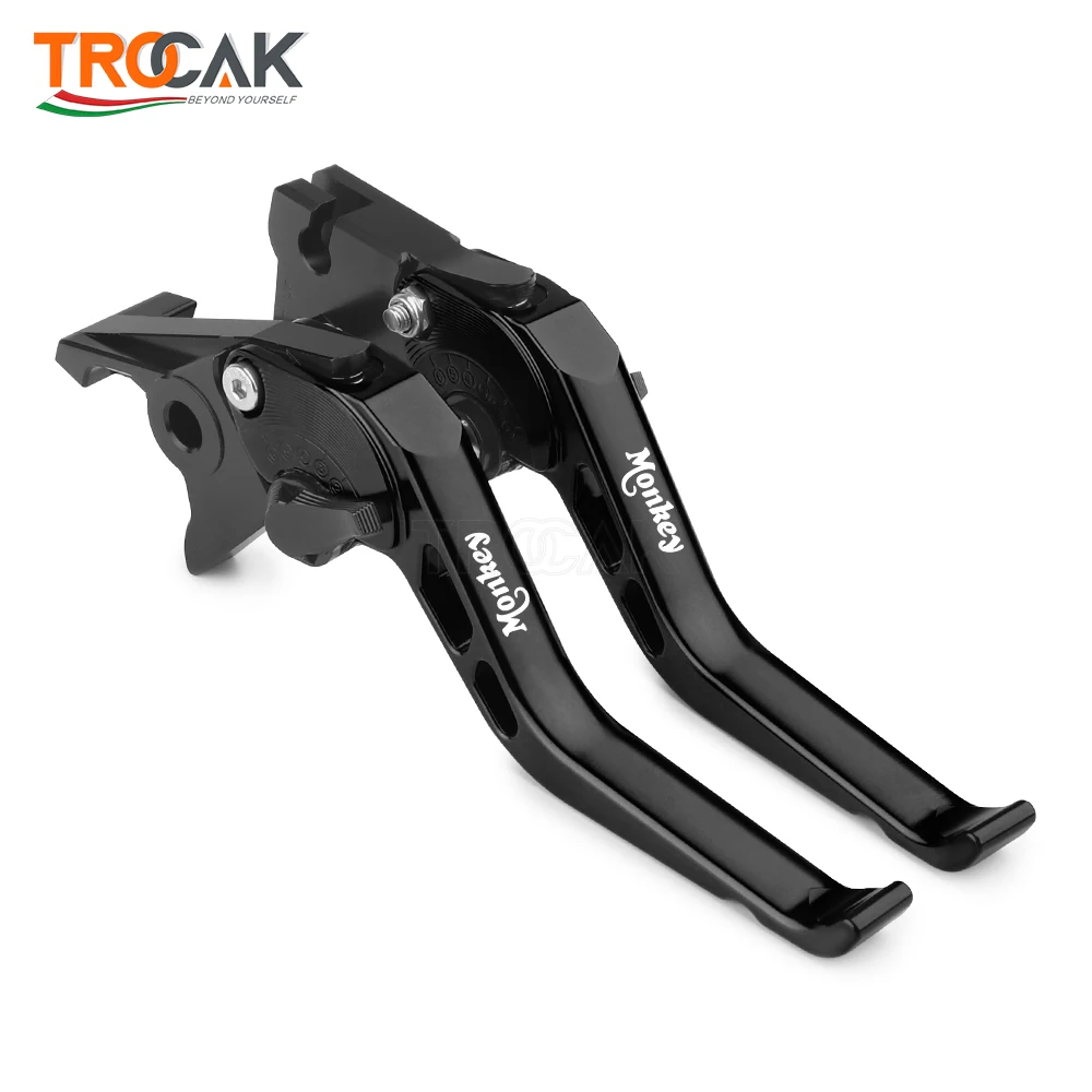 For Honda Monkey 125 Accessories Z125 Lever 2019 2020 2021 2022 2023 Motorcycle Handlebar Adjustable Brake Clutch Short Levers