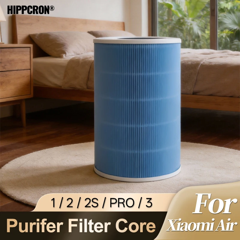 Filtro purificador de aire HIPPCRON para Xiaomi 1/2/2S/3/Pro, filtro de aire de formaldehído HEPA que elimina bacterias y virus PM2.5