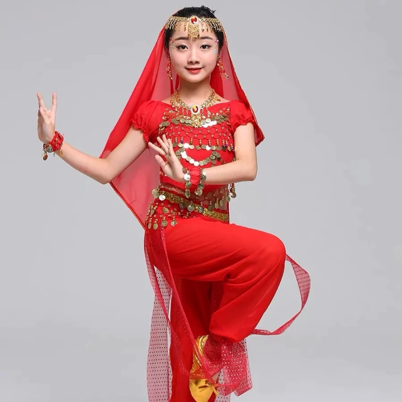 ชุดนักเต้นระบำหน้าท้องสำหรับเด็ก, ชุดแสดงเต้นระบำหน้าท้องสำหรับเด็กผู้หญิง, เข็มขัดชุดอียิปต์, ชุดเต้นรำอินเดียสำหรับเด็ก