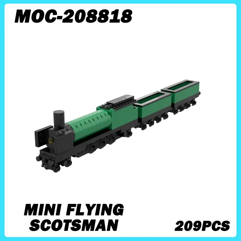 

MOC- 208818 Серия мини-поезд, мини-Летающий шотсон, настольное украшение, Коллекционная образовательная модель, кирпичная игрушка, подарки на день рождения, 209 шт.