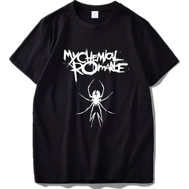 My Chemical Romance T-shirt Letter Print Men's and Women's Fashion T-shirt Hip Hop T-shirt Top Black Clothes