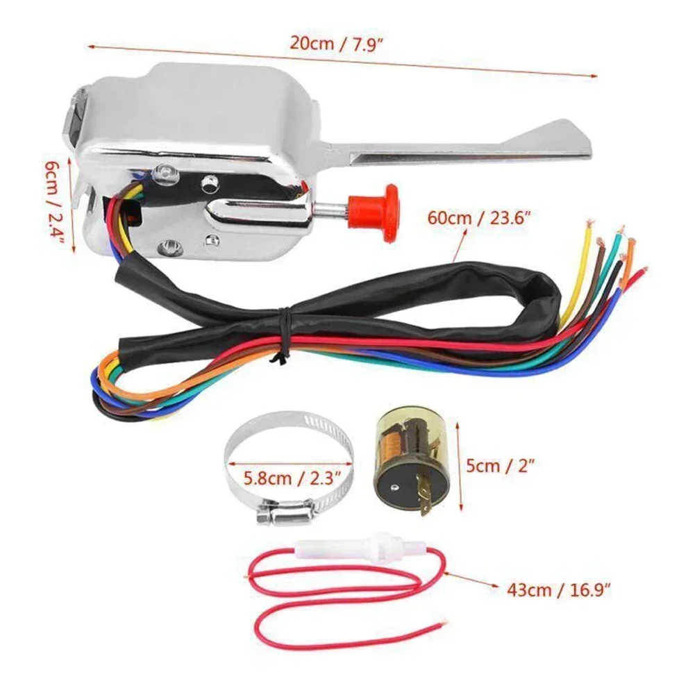 12V Universal Turn Signal Switch For Ford For GMC Street Hot Rod 2024 Hot Sale Brand New And High Quality New Store Discount