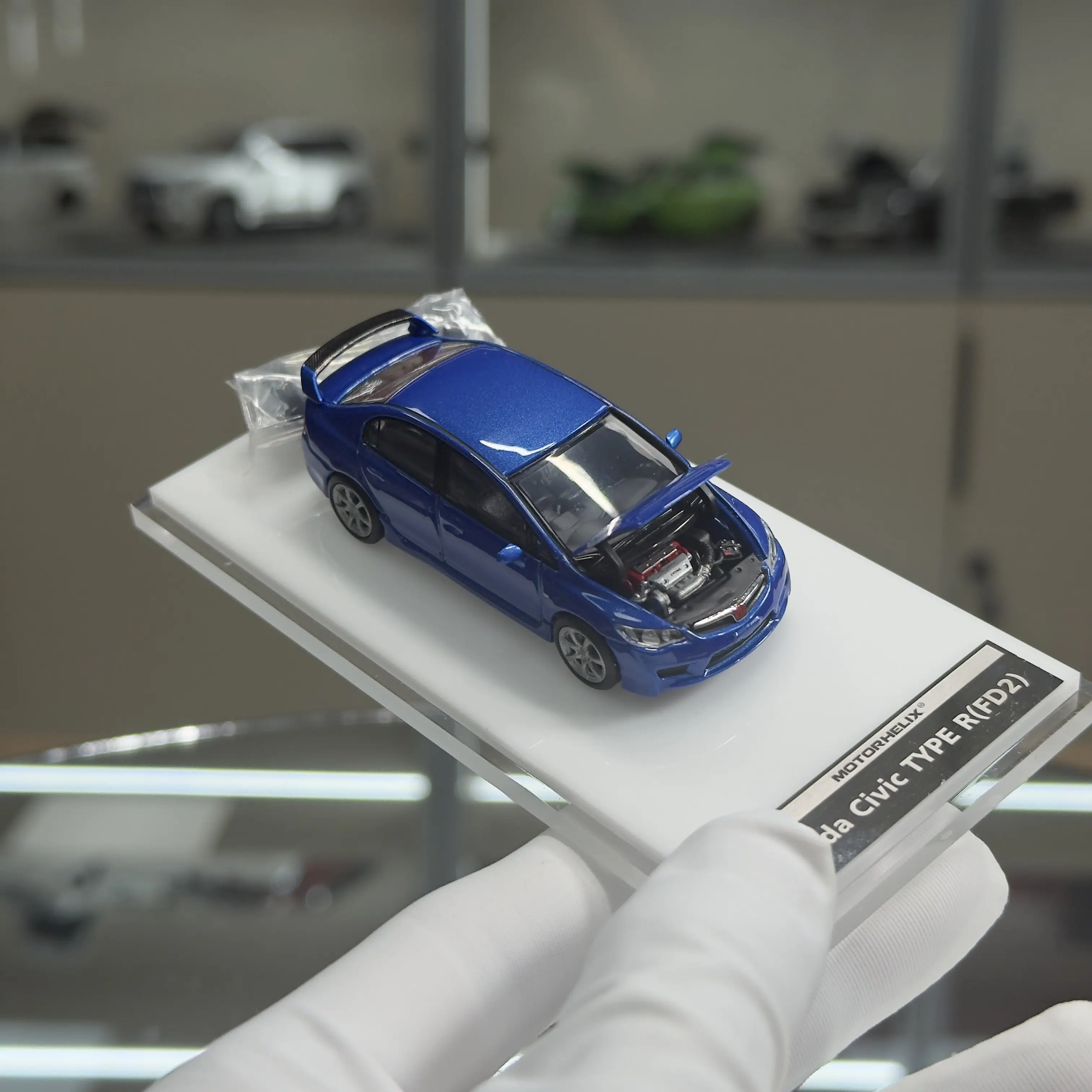 Diecast MH 1:64 Scale Honda Civic Type-FD2 Alloy Car Model