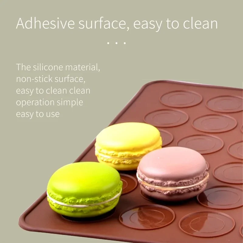 Non-Stick Silicone Macaron Macaroon Pastry Oven Baking Mould Sheet Mat DIY Mold Useful Tools Cake Bakeware