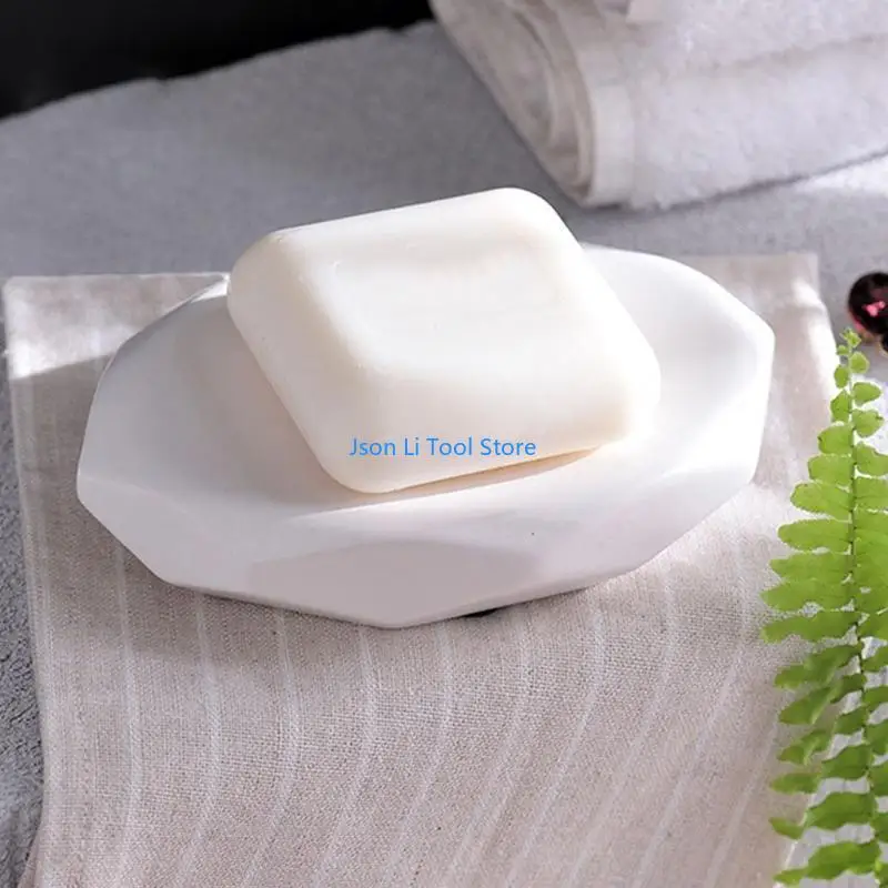 Y08D MATTE SOAMIC SOAP Storage ถาดสบู่การระบายน้ำด้วยตนเองจานอุปกรณ์ห้องน้ำอุปกรณ์ห้องน้ำ