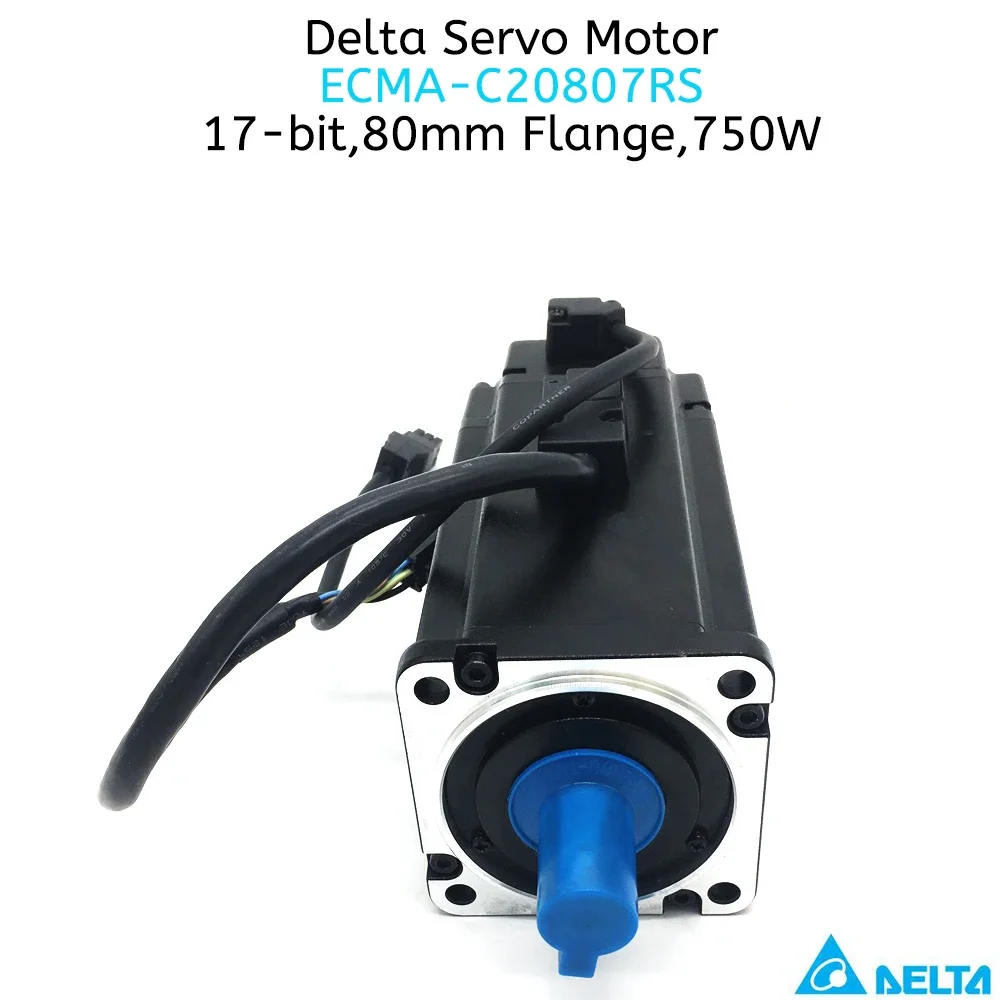 Delta 750W AC Servo Motor Driver Kit ASD-B2-0721-B ECMA-C20807RS ECMA-C20807SS Brake Motor 0.75KW 2.39NM 3000rpm 80MM & 3m Cable