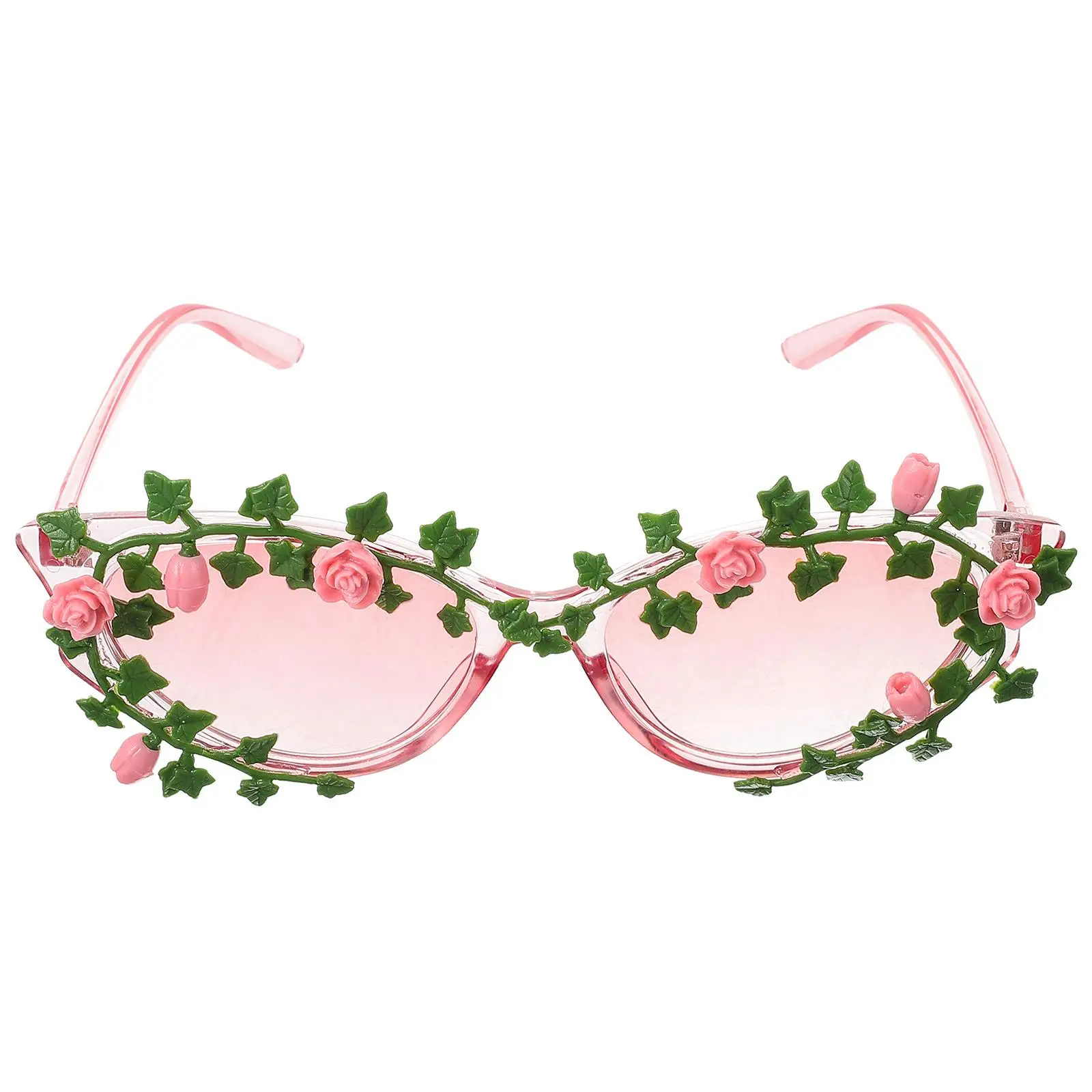 

Flower Decorated Sunglasses for Women Party Trendy Cool DIY Adults Flower Eyewear Accessories