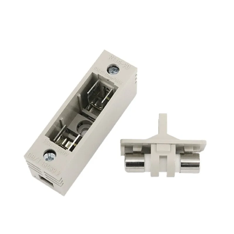 RT14-20 Fuse holder for 10 x 38mm 380V20A Fuse base RO15 is suitable for fuse core 10X38mm  RT18-32 fuse tube box