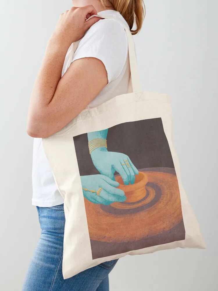 

Pottery Tote Bag supermarket folding bag custom fabric bag handbag shopper bags