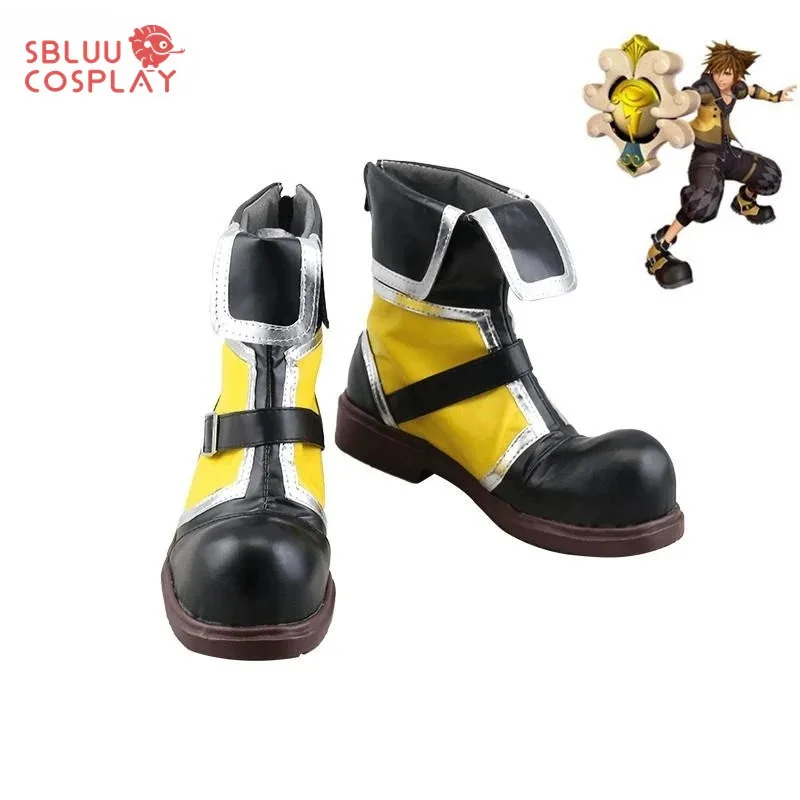 

qq28LQSBluuCosplay Kingdom Hearts Sora Yellow Cosplay Boots Shoes Custom Made