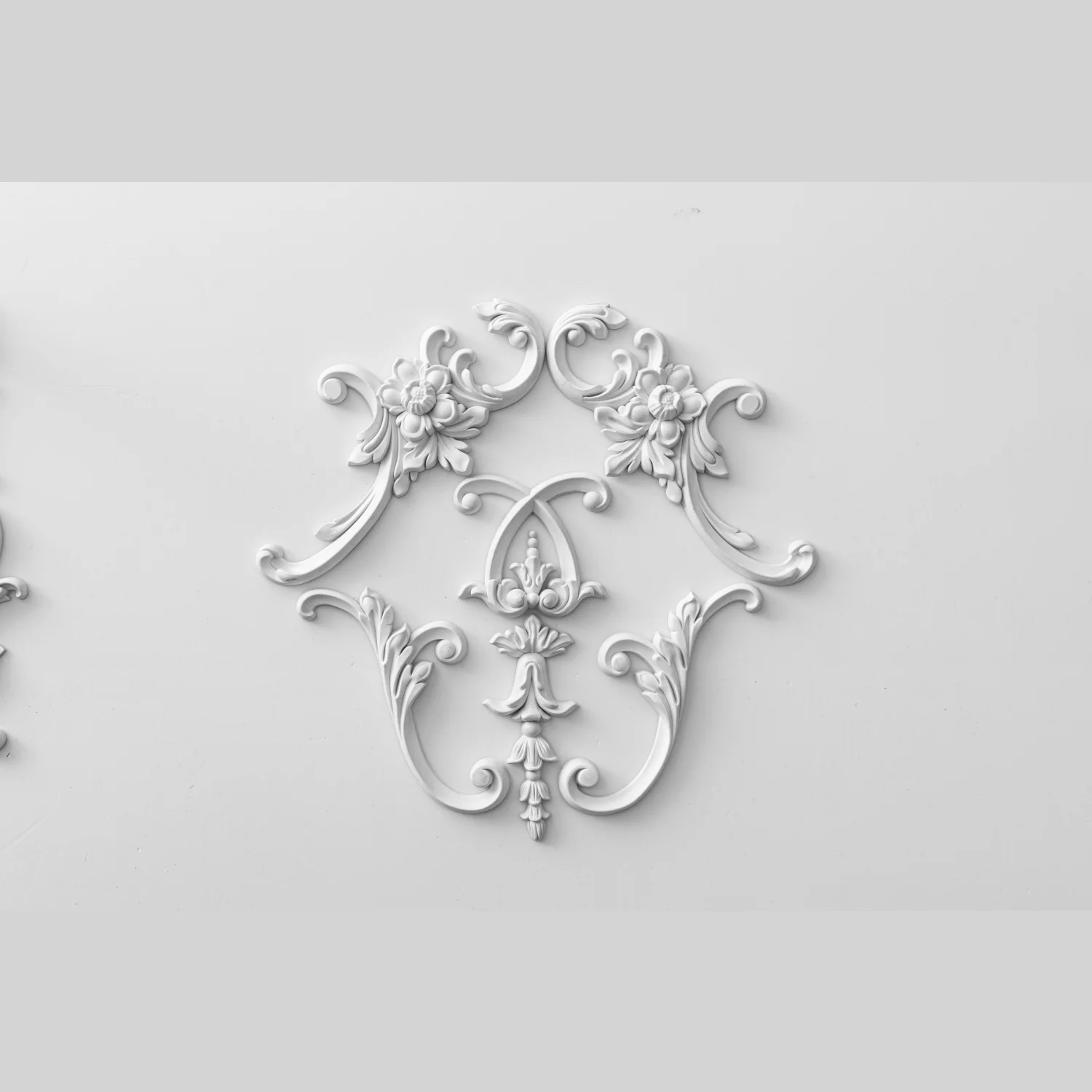JMZ31 Primable White PU Carved Angle Mould, Eco-friendly, Matching With PU Line For Whole House