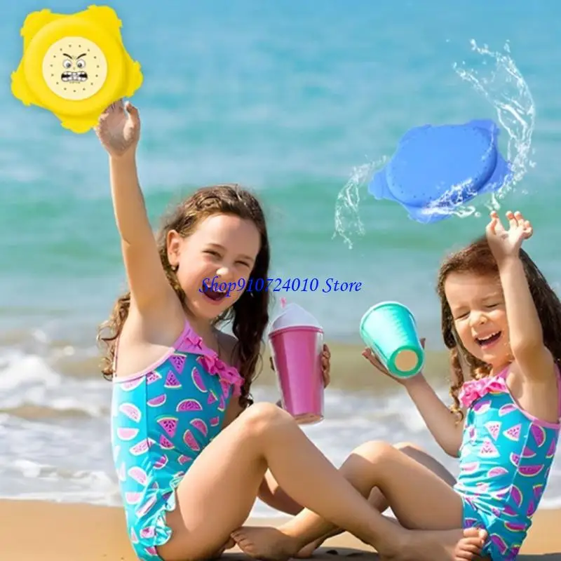 77hd Squele flexible jetant disque volant extérieur jouet d'eau pour famille amusante en toute sécurité