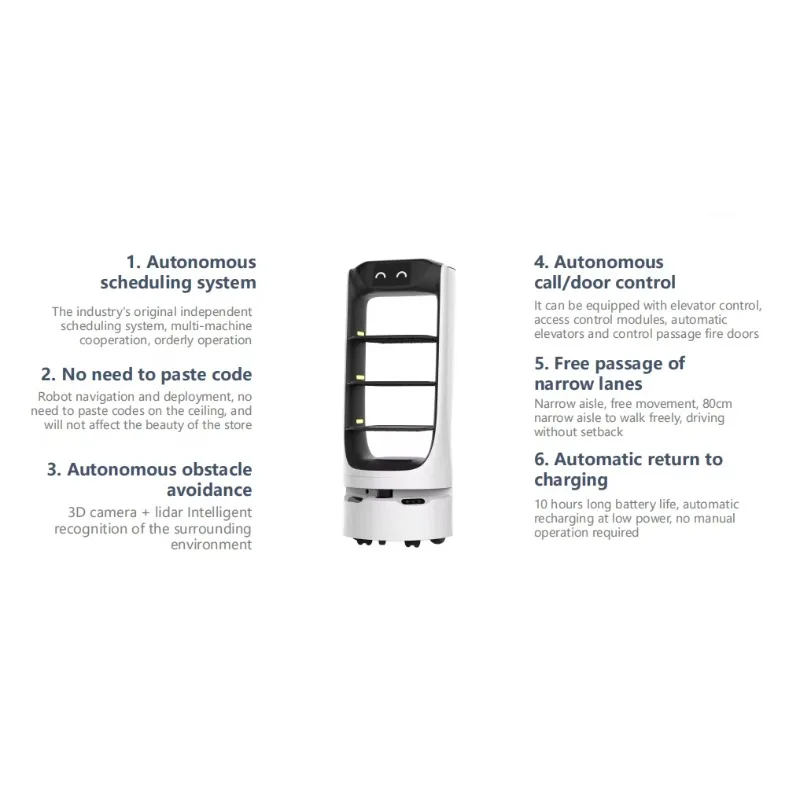 روبوتات النقل الذكية - معدات أتمتة المستودعات ذاتية الملاحة للأغذية والخدمات اللوجستية والمصانع #5