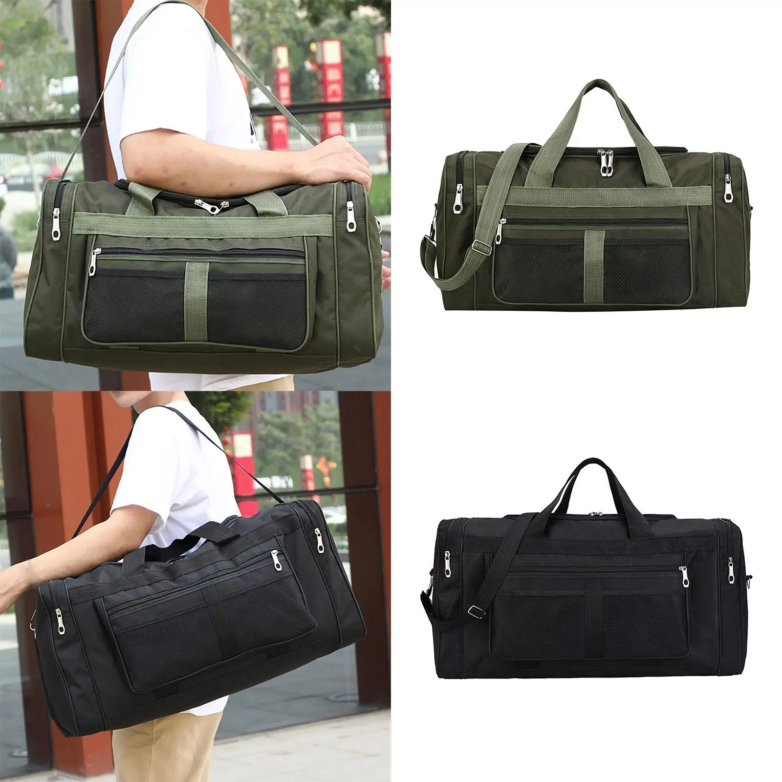 Travel Duffel Bag Handbag Holdall Organizer Storage Carry On Luggage Weekender Bag for Yoga Women Swimming Men Clothing Fitness