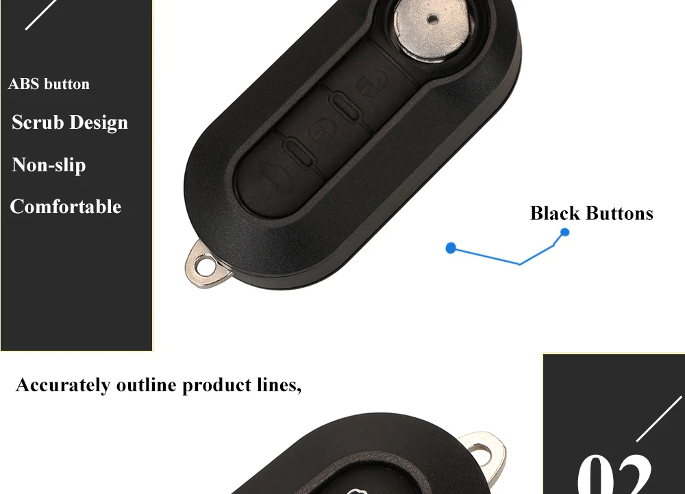 Autofernbedienungsschlüssel für Delphi & Marelli Fiat MPV Bravo/Ducato 500 Doblo Qubo Grande Punto Citroen Jumper Peugeot Boxer 433.92 ID46 – Detail 6