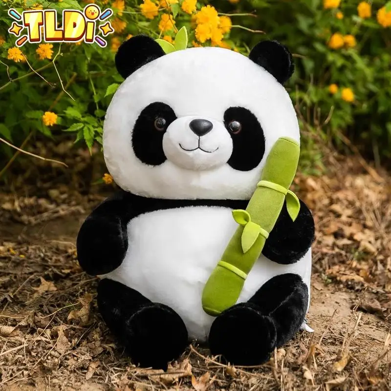 Panda Bamboo Plush Stuffed Doll Soft Animals Children Toy Pillow Cartoon Kawaii Dolls Girls Kids Lover Gifts Home Decoration