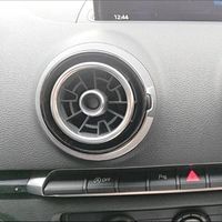 For Audi A3 8V S3 2014-2019 Car Air Center Console Outlet Trim Inner Ring Cover Sportback Sedan Interior Accessories Car Styling