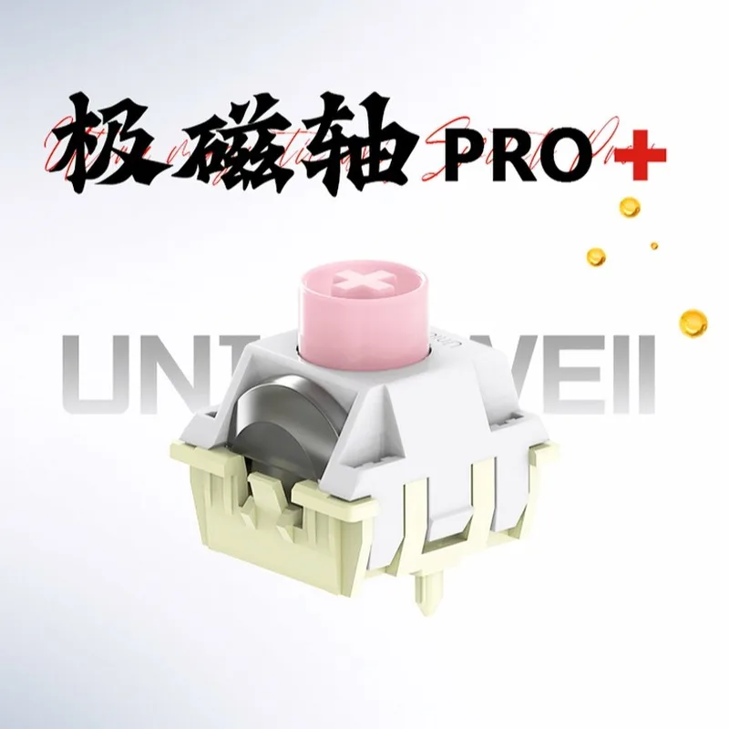 Unionwell Polar Pro+ Magnetic Switch 35g Linear Pre-Lubed Switches Free Setting Pre Travel For Magnetic Switch Gaming Keyboard