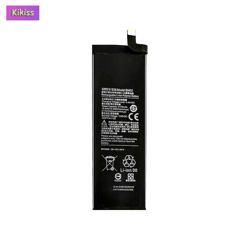 Mobile Phone Battery For Xiaomi Mi Note 10 Note10 Lite 10Lite / Mi Note 10 Note10 Pro 10Pro/ CC9pro CC9 Pro BM52 5260mAh