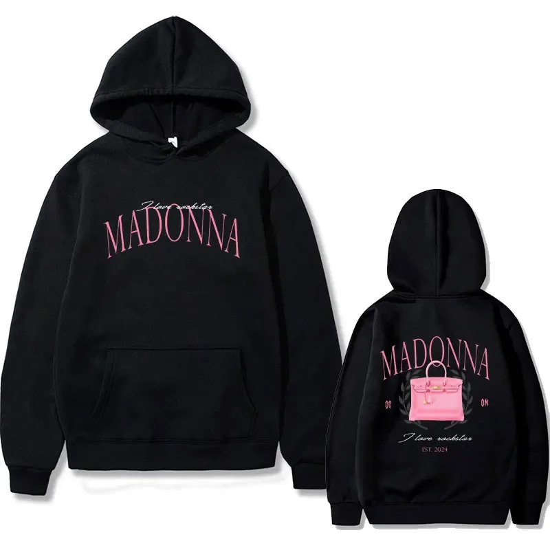 Singer Natanael Cano Madonna Double Sided Print Hoodie Male Casual Fleece Pullover Men Women Hip Hop Vintage Oversized Hoodies