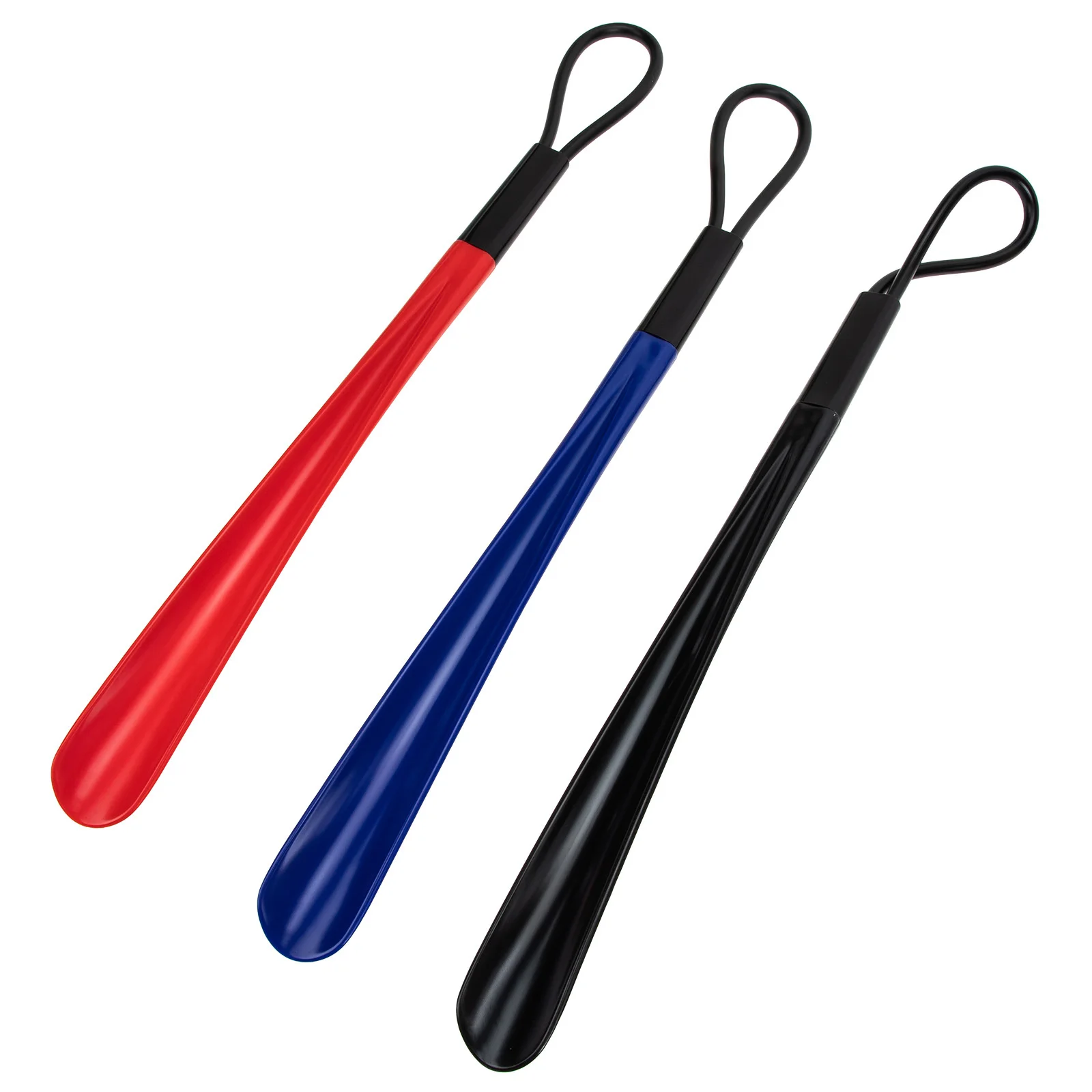

3pcs Plastic Shoehorn Home Use Shoe Lifter Tool For Elderly Pregnant Women Durable Smooth Surface Wearing Shoes Helper