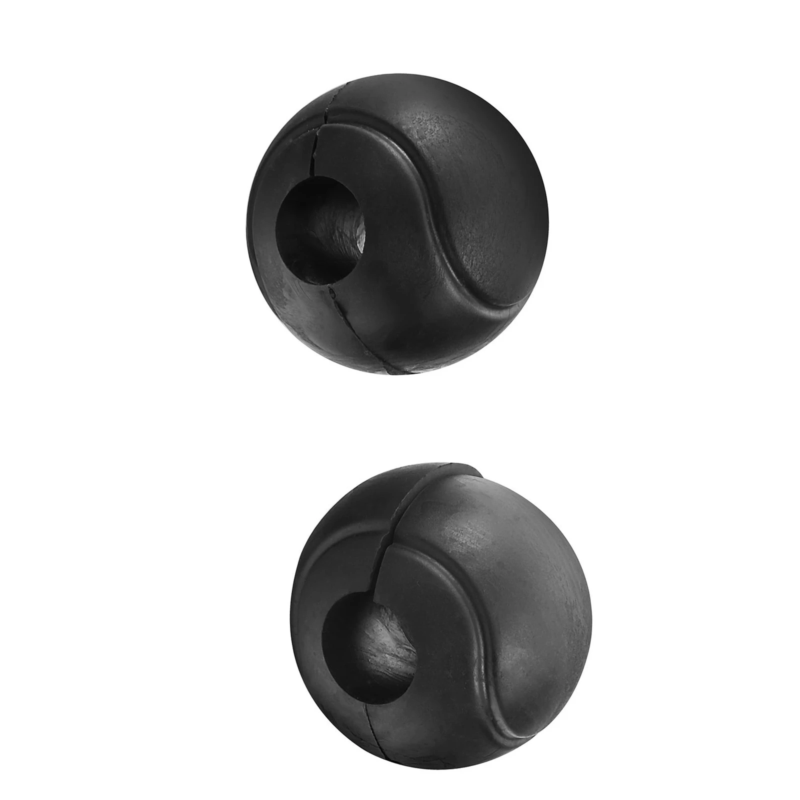 Motorcycle 2PCS 24mm-32mm Engine Guard Crash Bar Protector Rubber Ball Black for Yamaha Honda