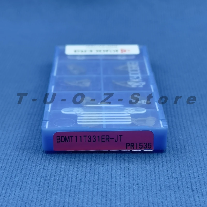 100% Original BDMT11T331ER-JT PR1535 Carbide Insert BDMT 11T331 ER-JT CNC Lathe Cutter Tools Finish Machining