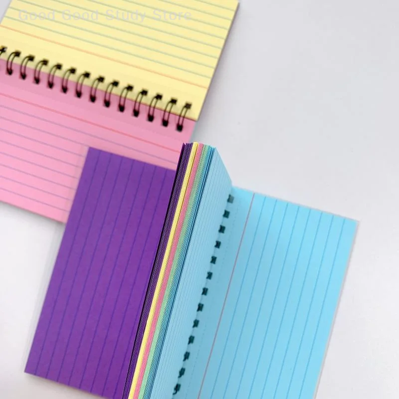 Mini cuaderno de notas en forma de lágrima de 50 hojas, cuaderno de línea portátil, Bloc de notas, suministros de oficina, papelería para estudiantes