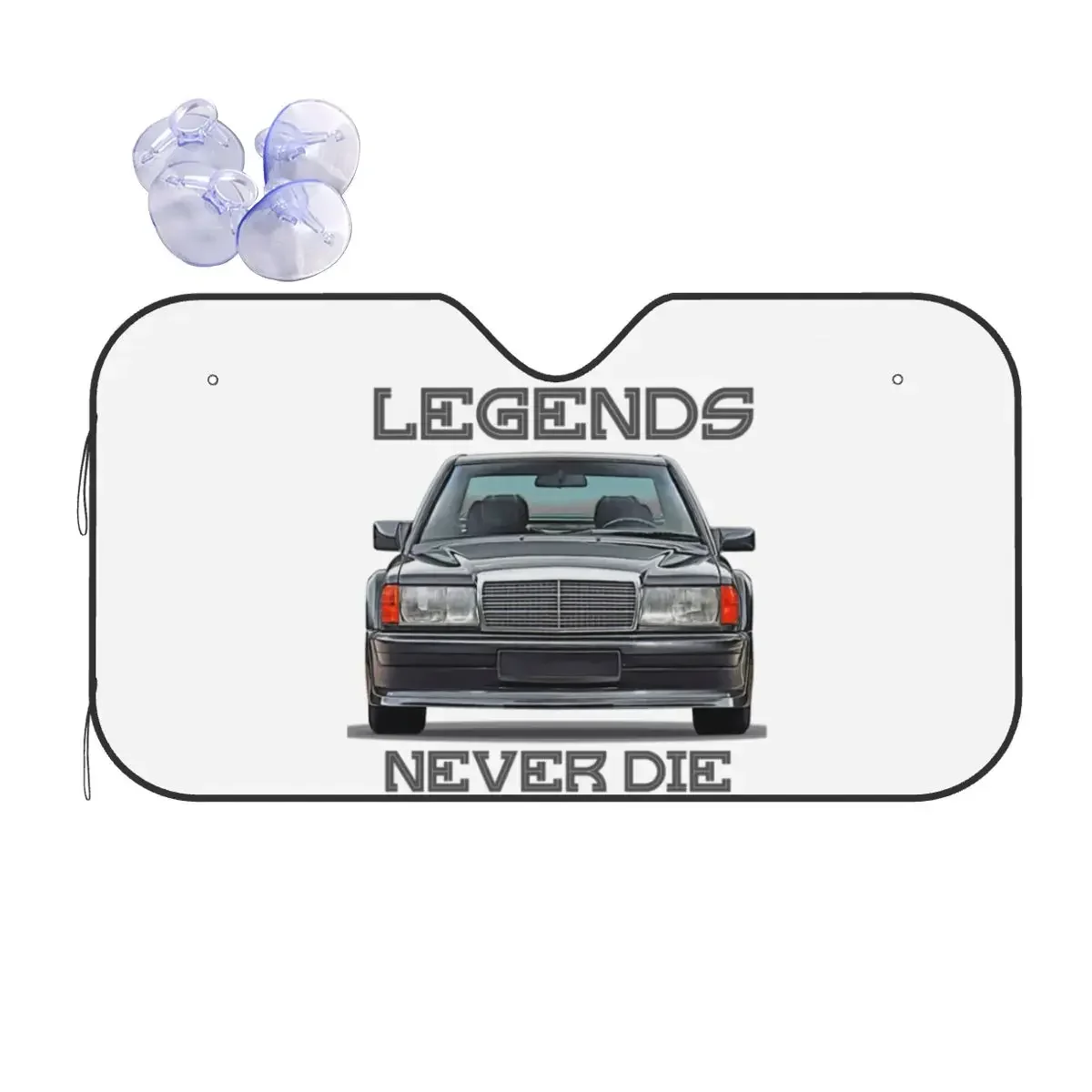 

Vintage Car W201 Sunsha Windscreen Classic 190E Awesome Car Front Window Visor 70x130cm Car Sunsha Blinds Sun Sha Protect