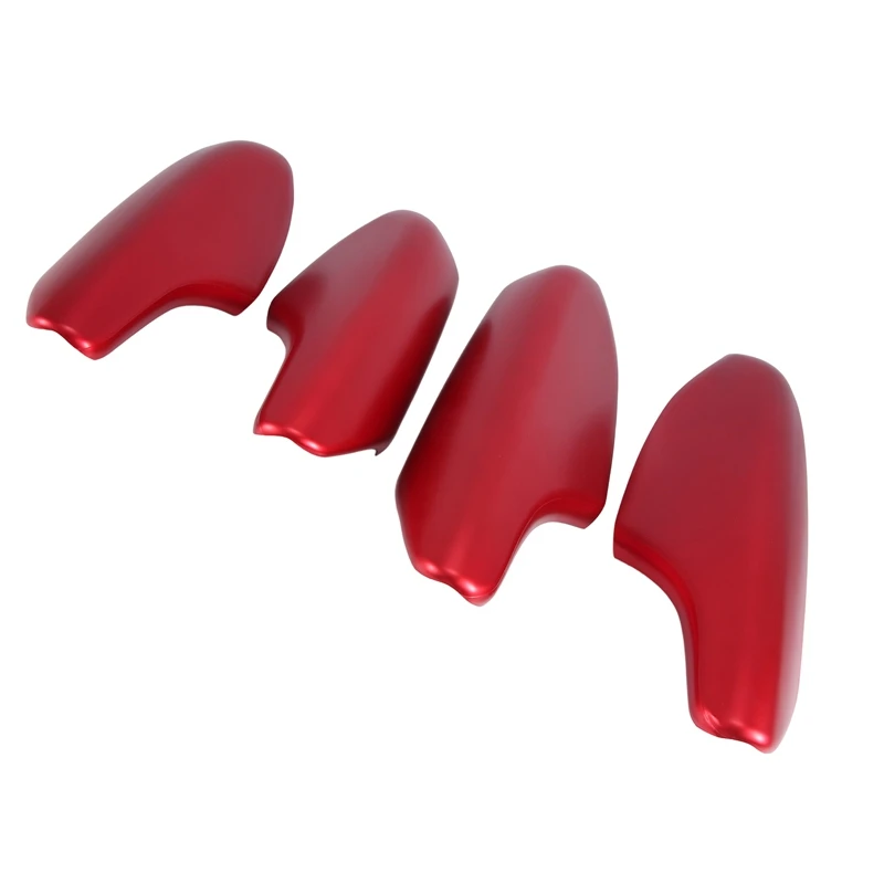 4PCS Interior Door Armrest Cover Trim Decor For Honda Civic 11Th 2022 2023 Red Interior Spare Parts Accessories Parts