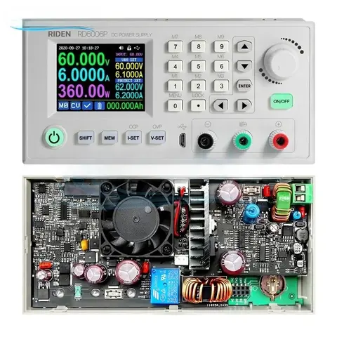 RD RIDEN RD6006 60V 24A DC Adjustable Step Down Voltage Bench Power Supply Buck Converter Battery Charging & 400W PSU