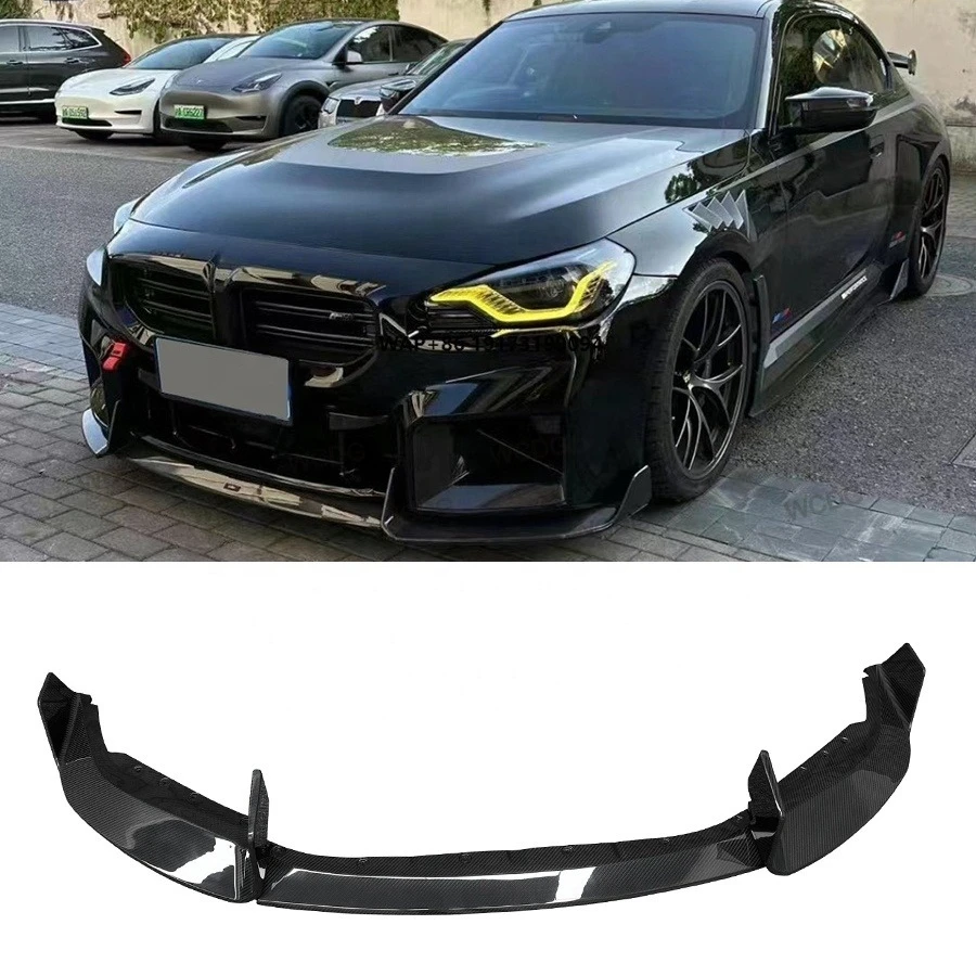 

AO Type Carbon Fiber Front Lip for B-MW 2 Series M2 G87 Coupe 2023+ New Condition Front Bumper Lip Splitter Spoiler Car Bodykit