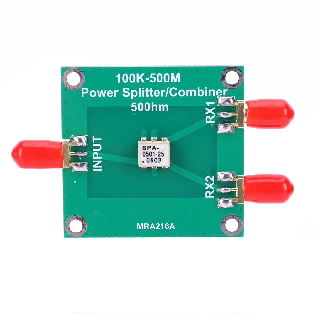 100K-500M 수동 전력 분배기 1개 분할 2개 결합기/분배기 주파수 범위 100KHz ~ 500MHz