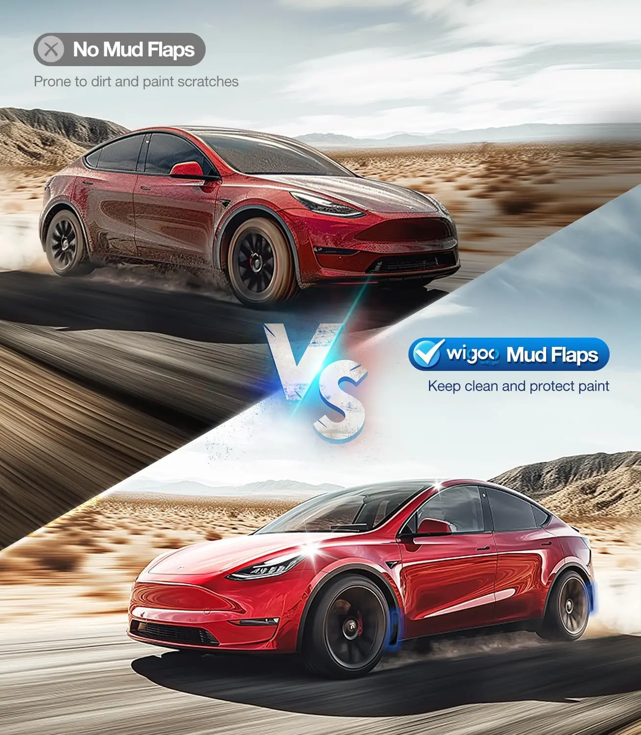 لملحقات تسلا موديل Y موديل 3 هايلاند 2025 اللوحات الطينية البقاء نظيفة حماية الطلاء العسكري الصف جميع الأحوال الجوية سبلاش الحرس #2