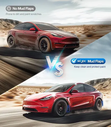 Imagen 2 del producto Para Tesla Model Y Model 3 Highland 2025 accesorios guardabarros Stay Clean Protect pintura grado militar protectores contra salpicaduras para todo tipo de clima