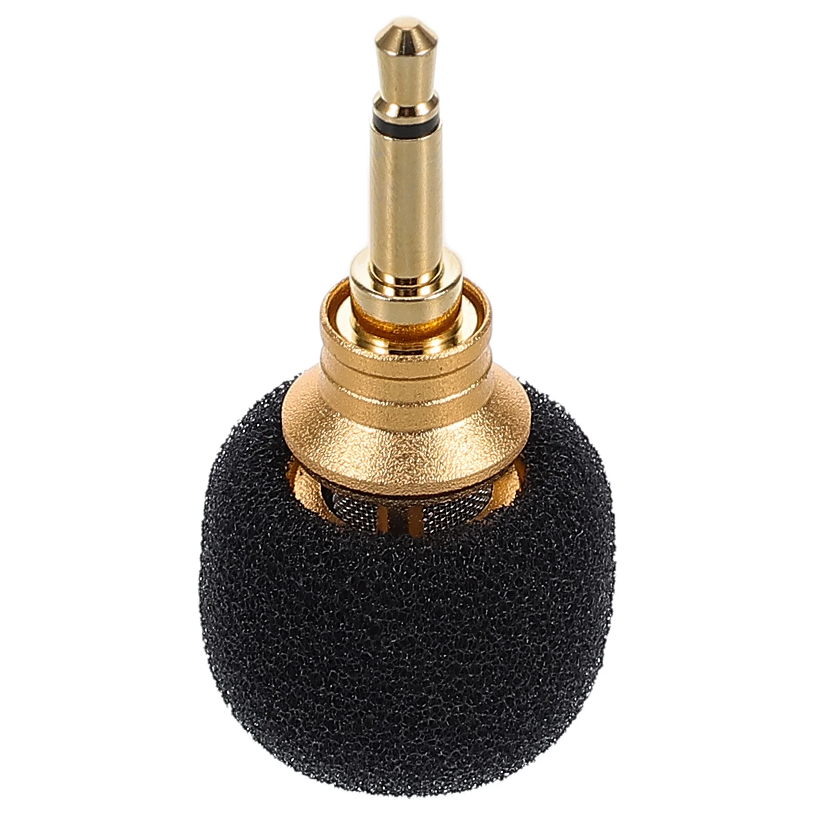 

Phone Microphone Golden 35mm Single Channel Condenser Mic for Singing Live Streaming Recording Compatible Smartphones Tablets H