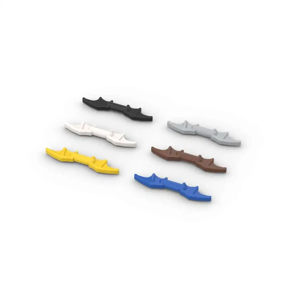 MOC – Puzzle à particules 98721, 2 ailes de chauve-souris avec barre au milieu, blocs de construction, Kit de figurines, accessoires, briques, jouet, cadeau, livraison directe, 10 pièces