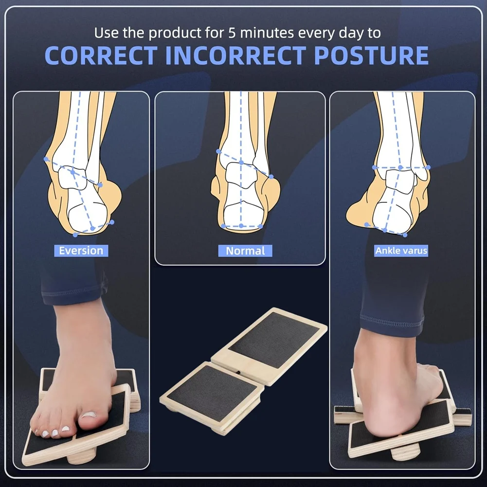 EULM растягивающаяся доска для ног из цельного дерева, тренажер для йоги, балетная балансировочная доска на одну ногу для упражнений на устойчивость к растяжении лодыжки